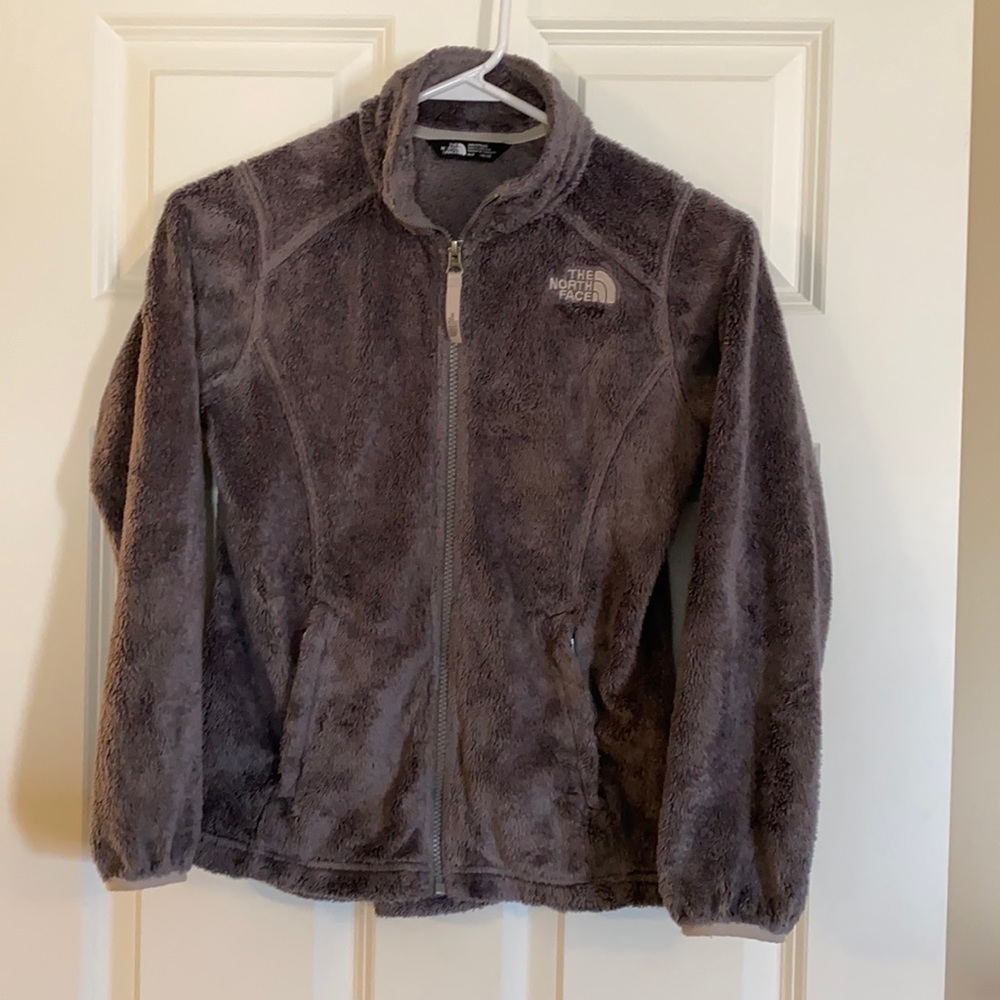 Gray North Face Fleece -sz 10-12 girls medium